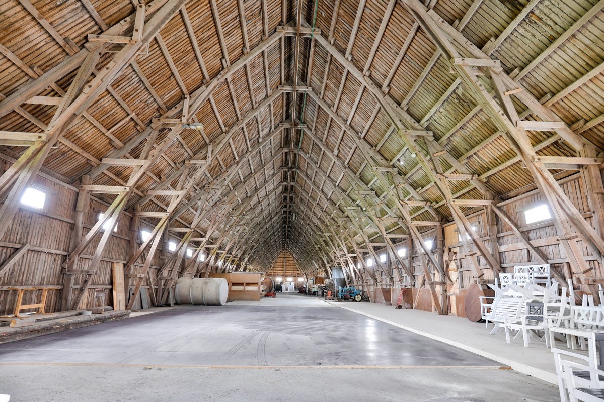 Høyloftet i driftsbygningen Galleribilde