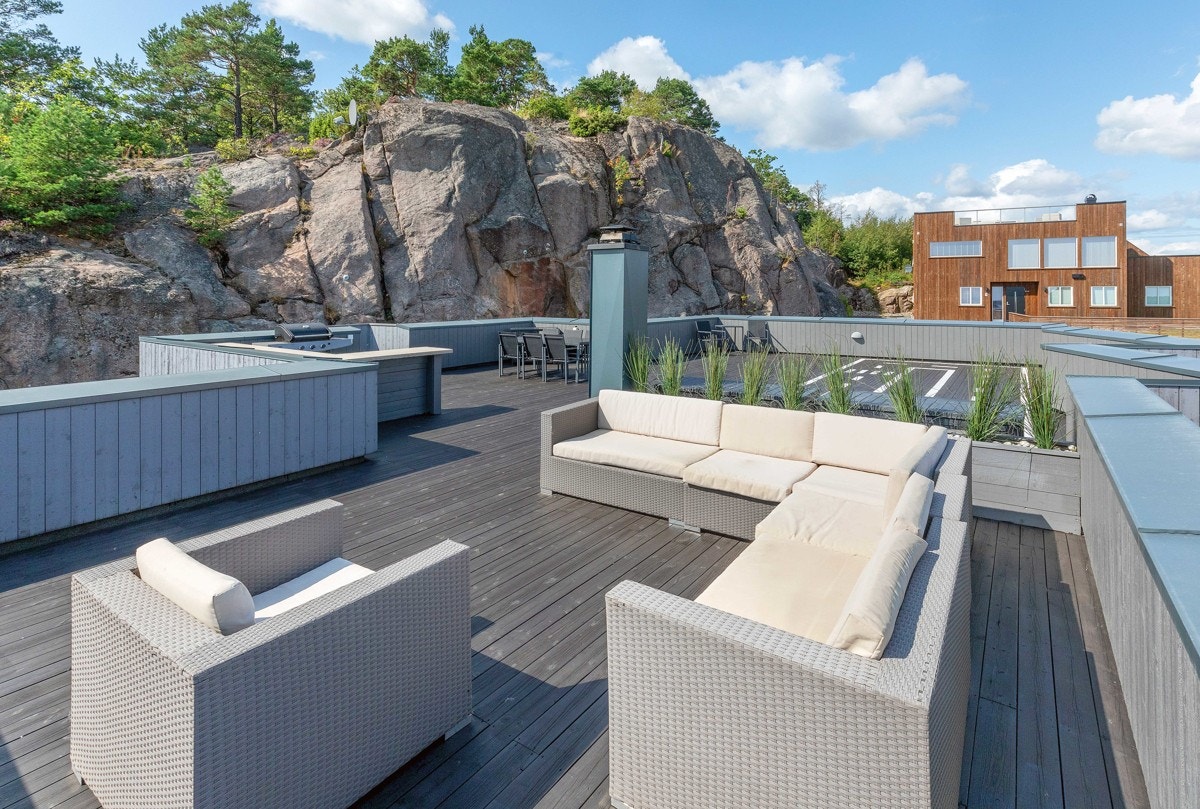 Takterrasse på ca. 130 kvm. Galleribilde