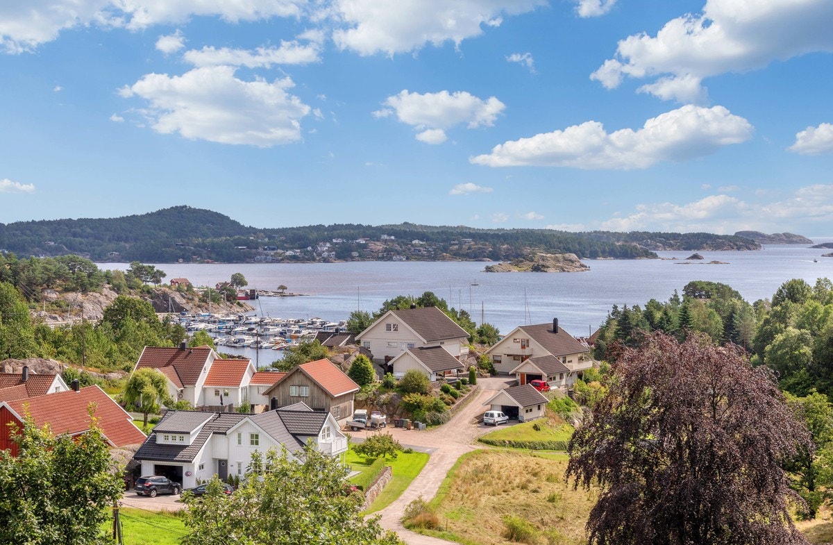 Utsikt fra terrasse Galleribilde