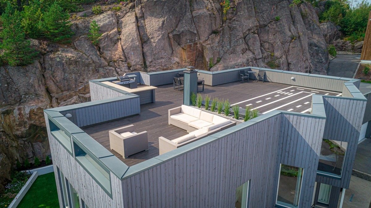 Drone - Takterrasse Galleribilde