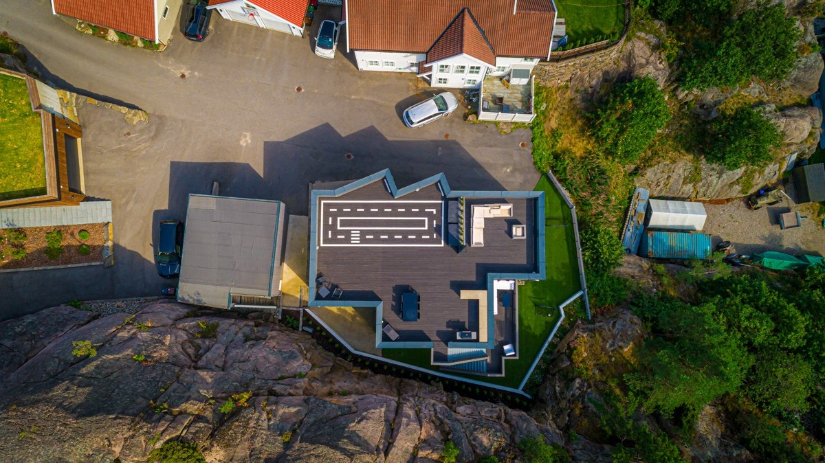 Drone - Takterrasse Galleribilde