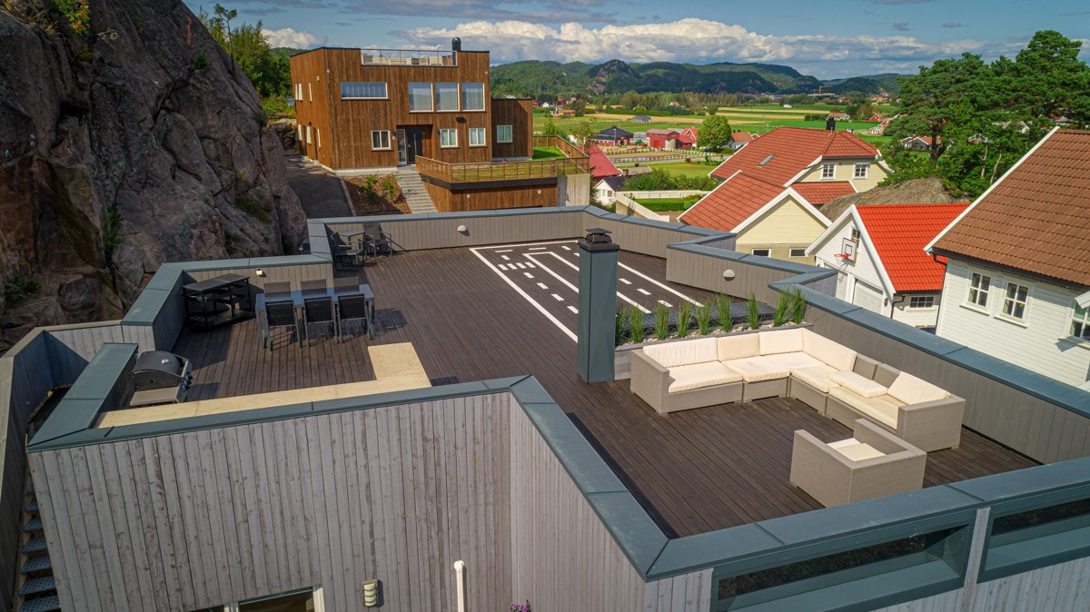 Drone - Takterrasse Galleribilde