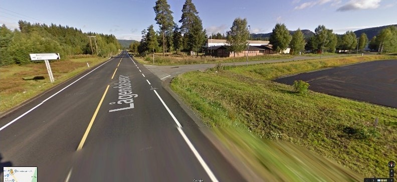 Avkjøing mot Berganmoen øst til tomteomteområde Galleribilde