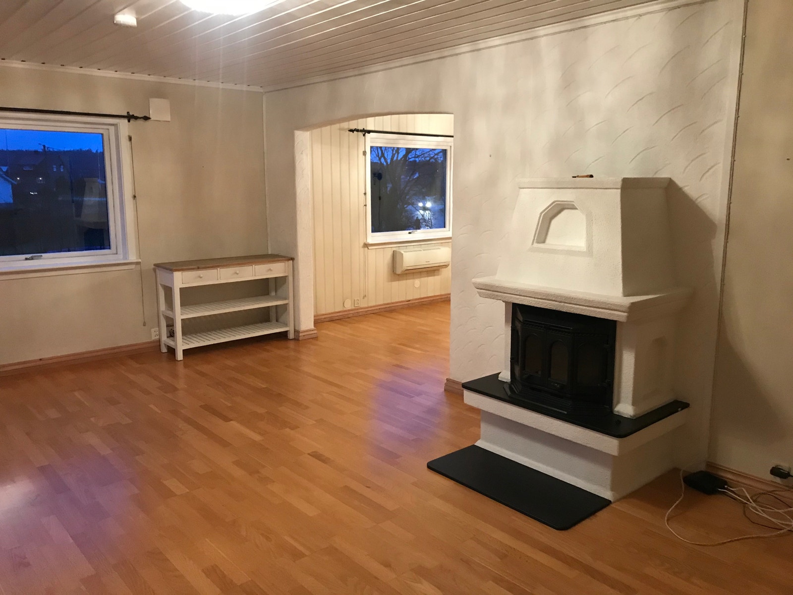 Stue med peis Galleribilde