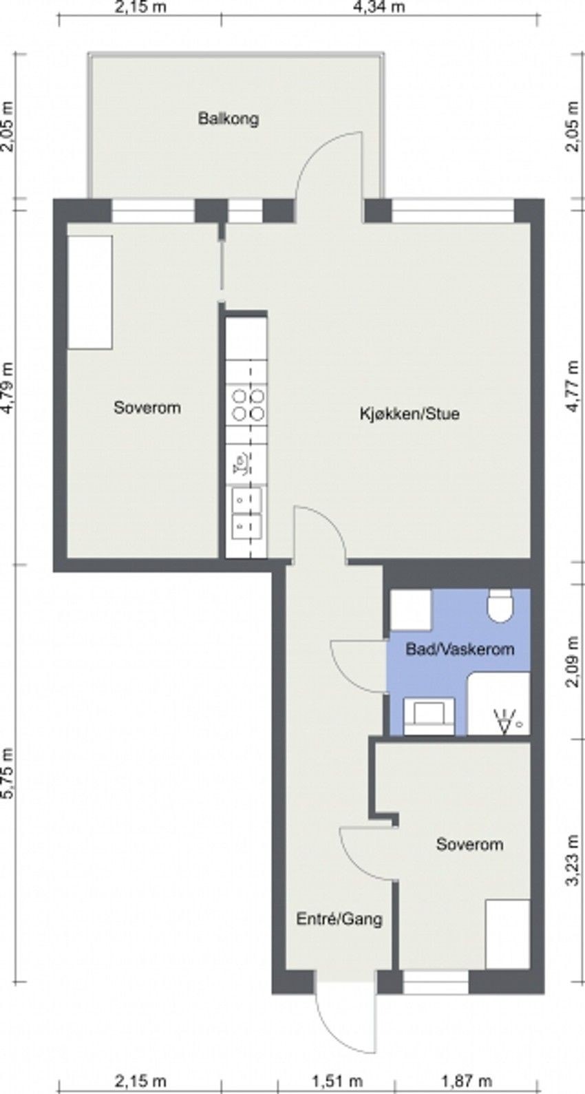 plantegning Galleribilde