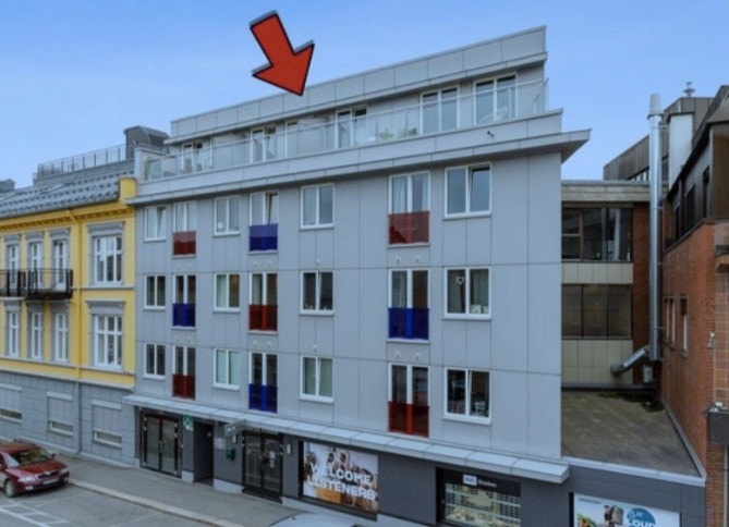 5. etasje (toppetasje) med heis Galleribilde