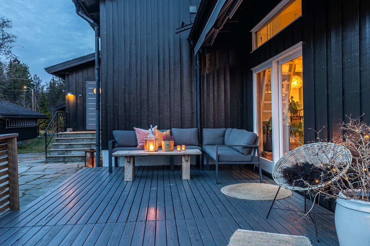 Her kan man nyte fine sommerkvelder. Galleribilde