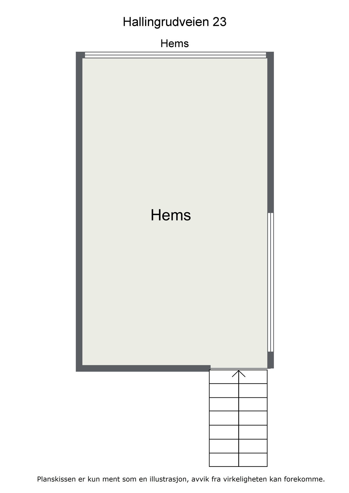 Plantegning Hems. Galleribilde