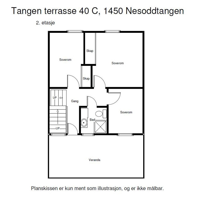 Plantegning 2.etg Galleribilde