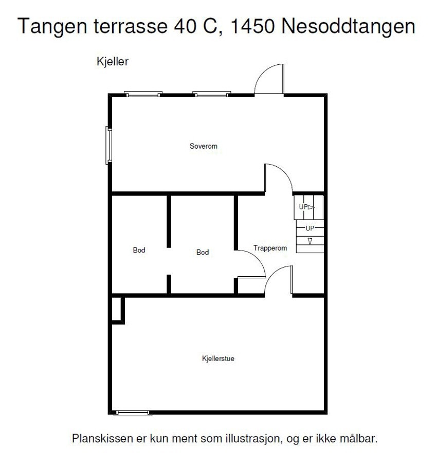 Plantegning kjeller Galleribilde