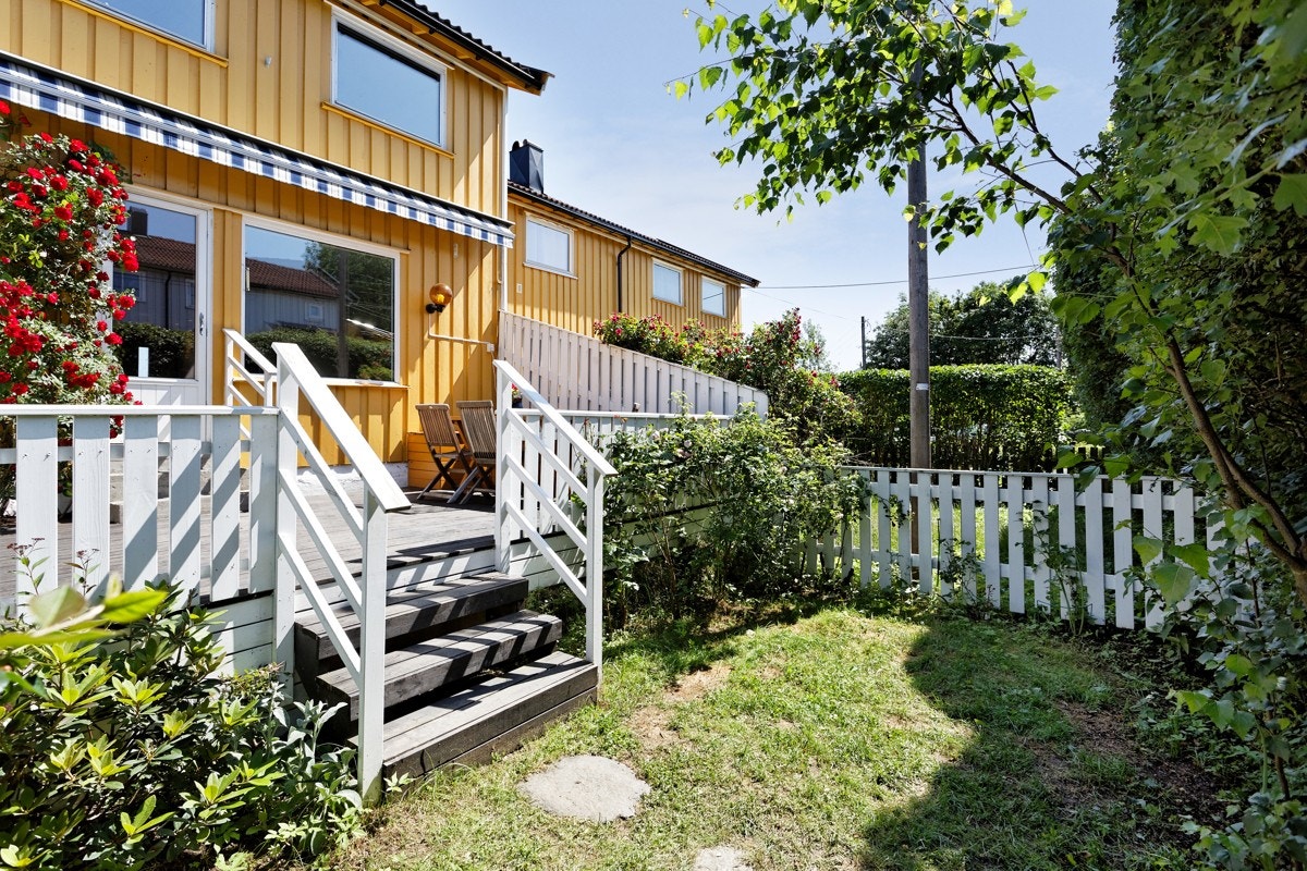 Tretrapp ned til liten hagedel Galleribilde