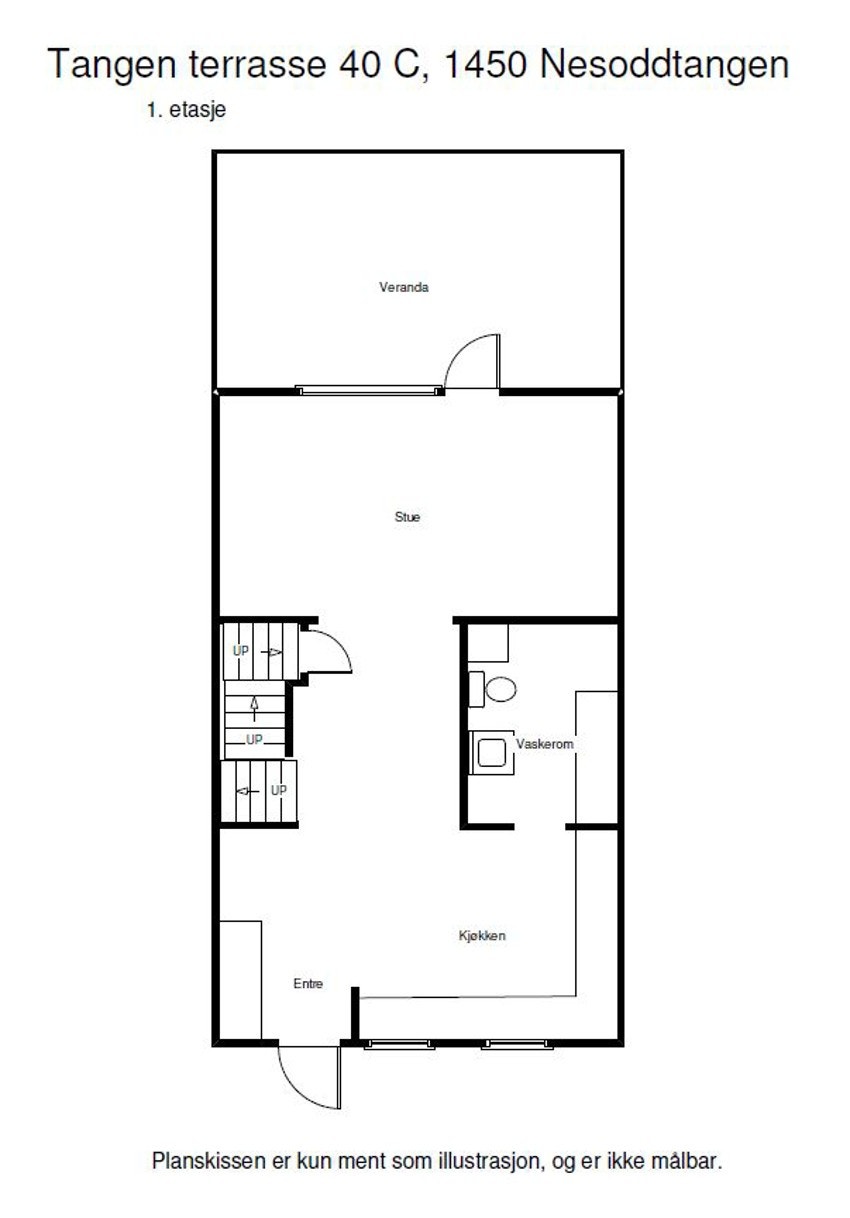 Plantegning 1.etg Galleribilde