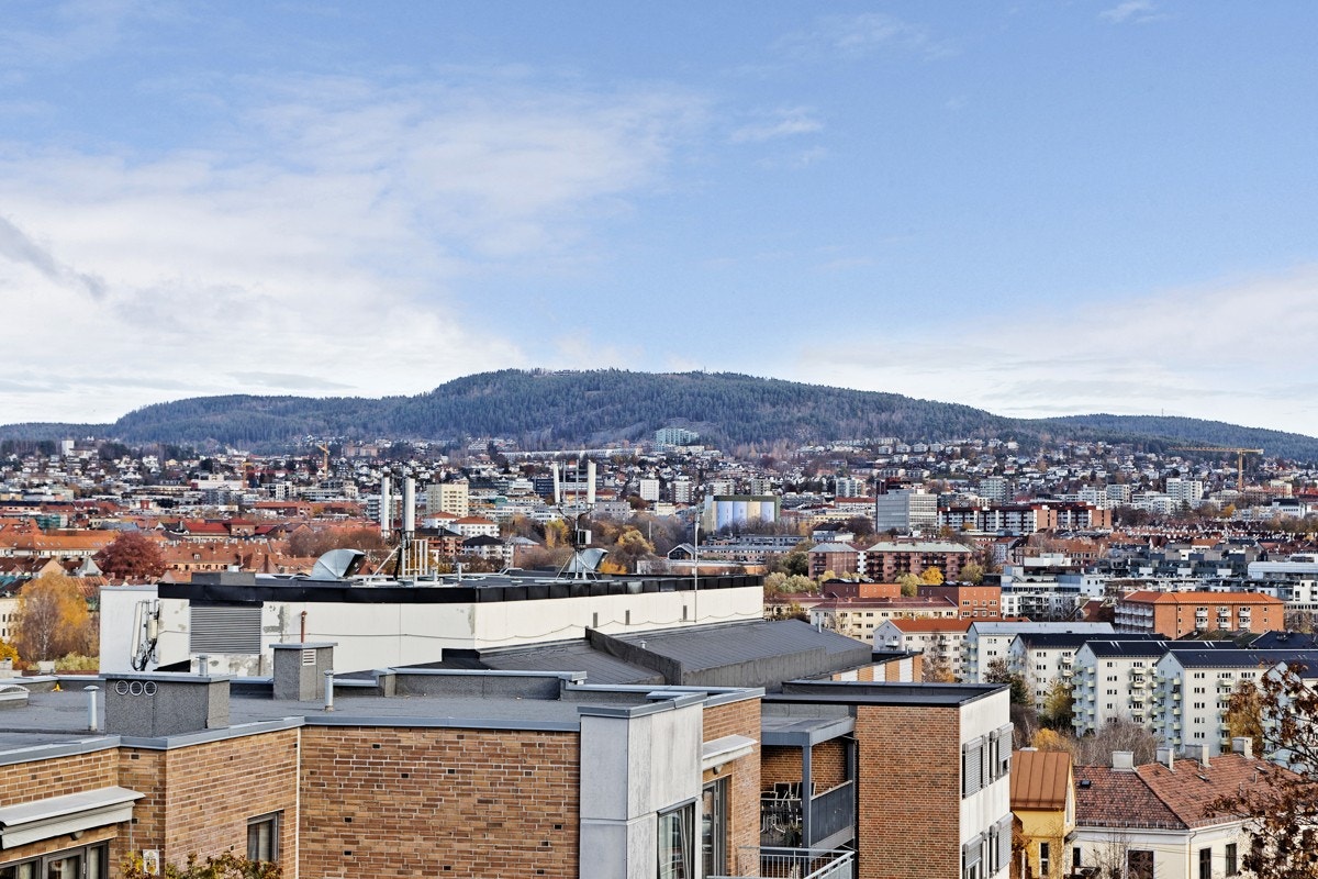 Flott utsikt fra baderom. Galleribilde