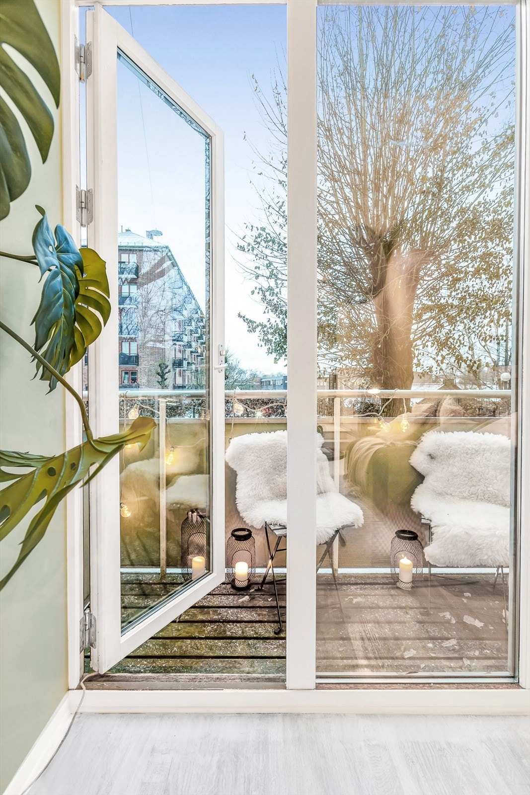 Sydvestvendt balkong Galleribilde