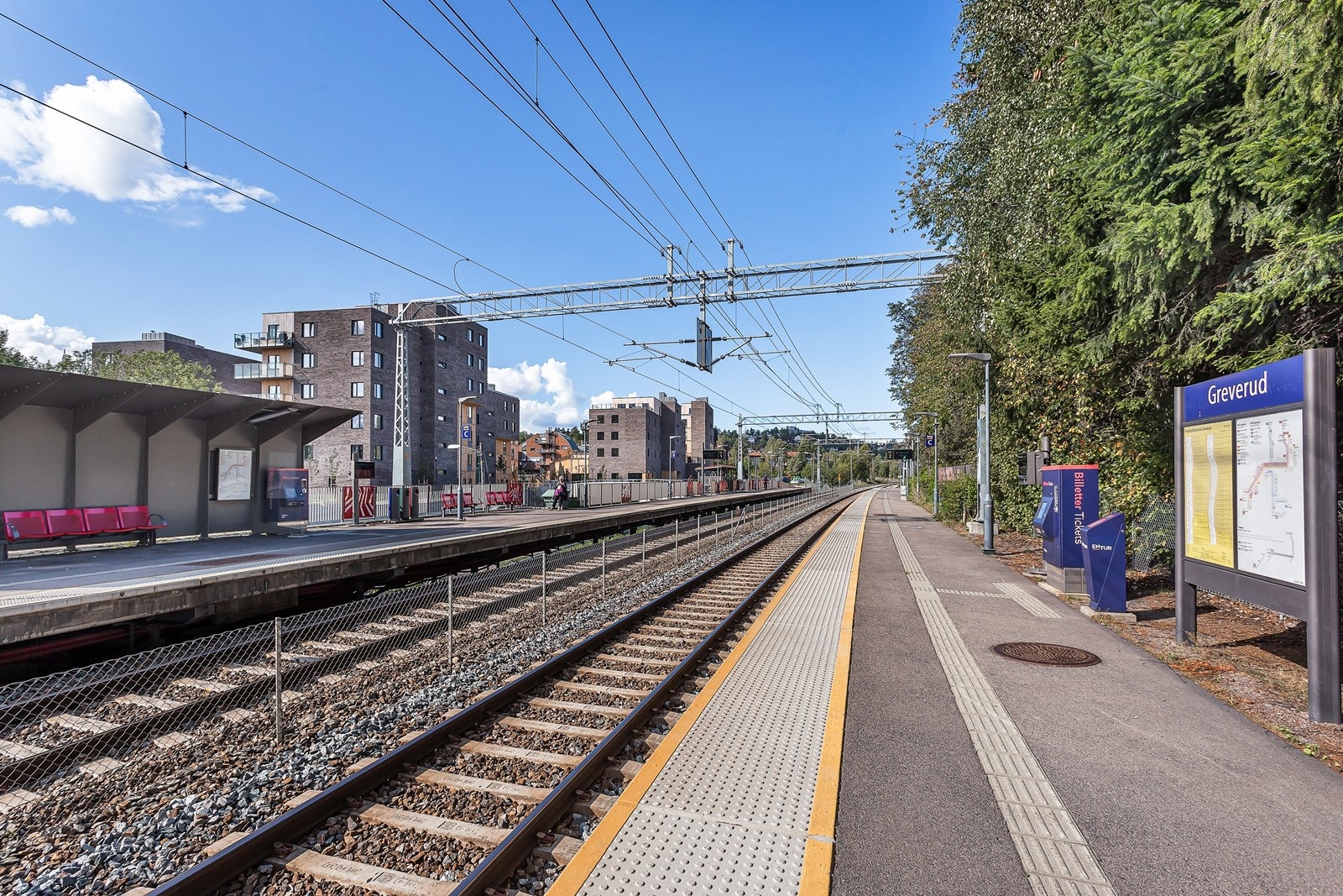 Kort vei til Greverud stasjon. Galleribilde