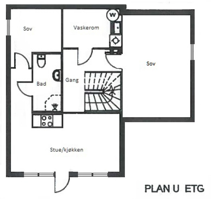 - Plantegning u.etg - Galleribilde