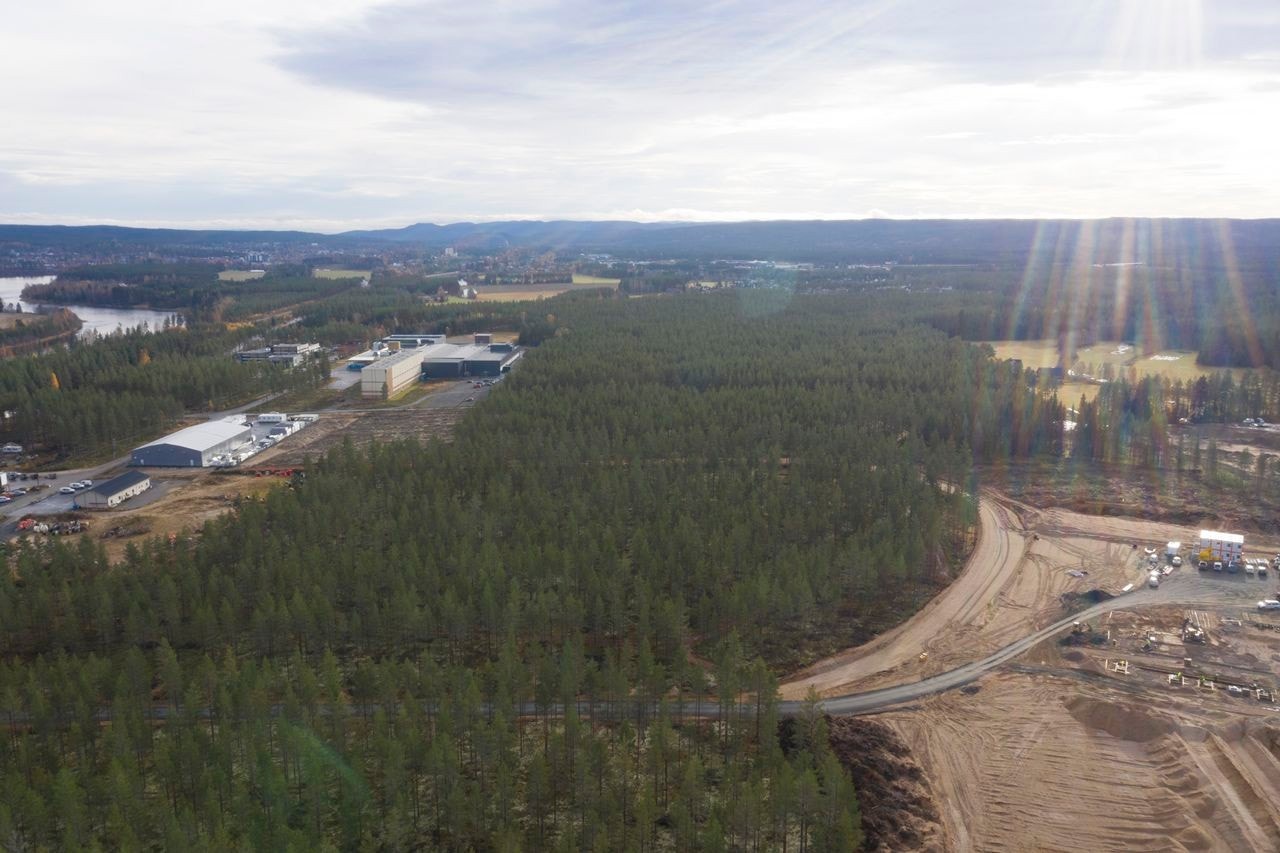 Bygging av infrastruktur for første salgstrinn startet høsten 2019, med veg, vann, avløp, strøm. nett og fjernvarme. Galleribilde