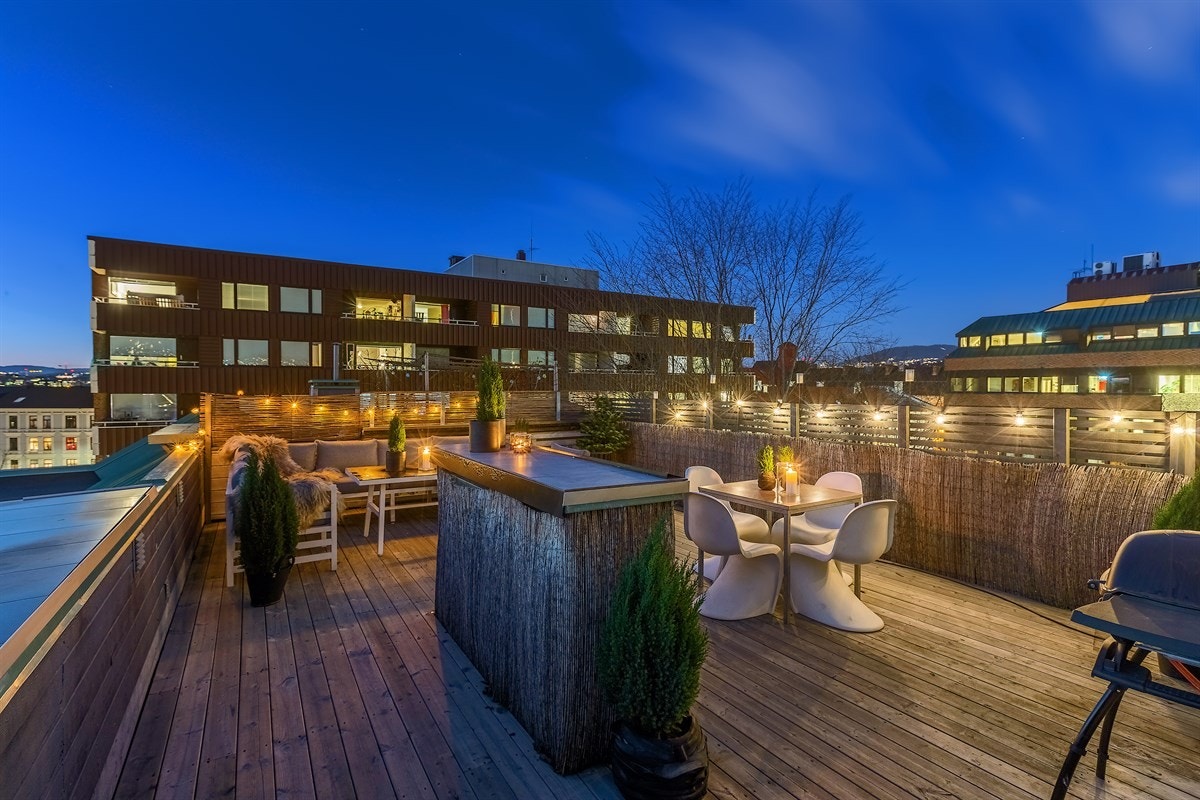 Her kan du trekke deg tilbake og nyte de varme sommerkveldene. Galleribilde