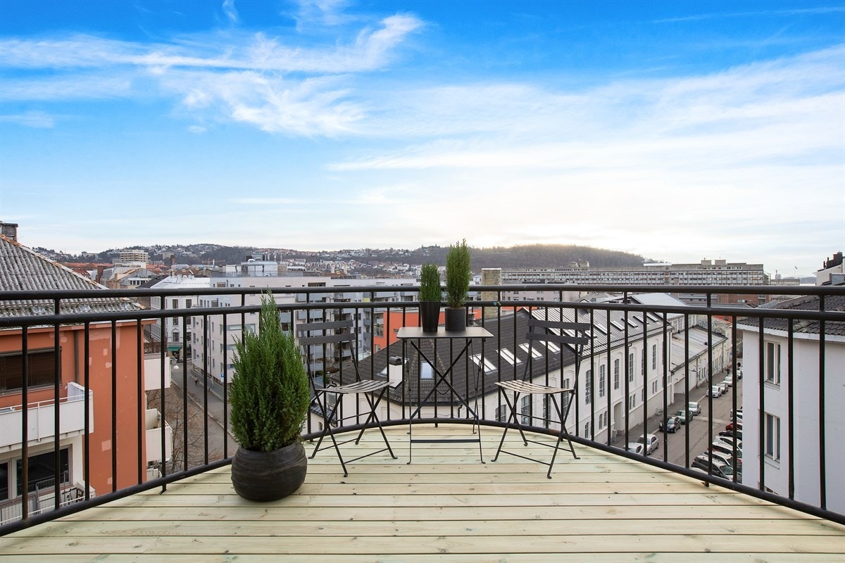 Fantastisk herlig og fri utsikt fra balkongen! Galleribilde