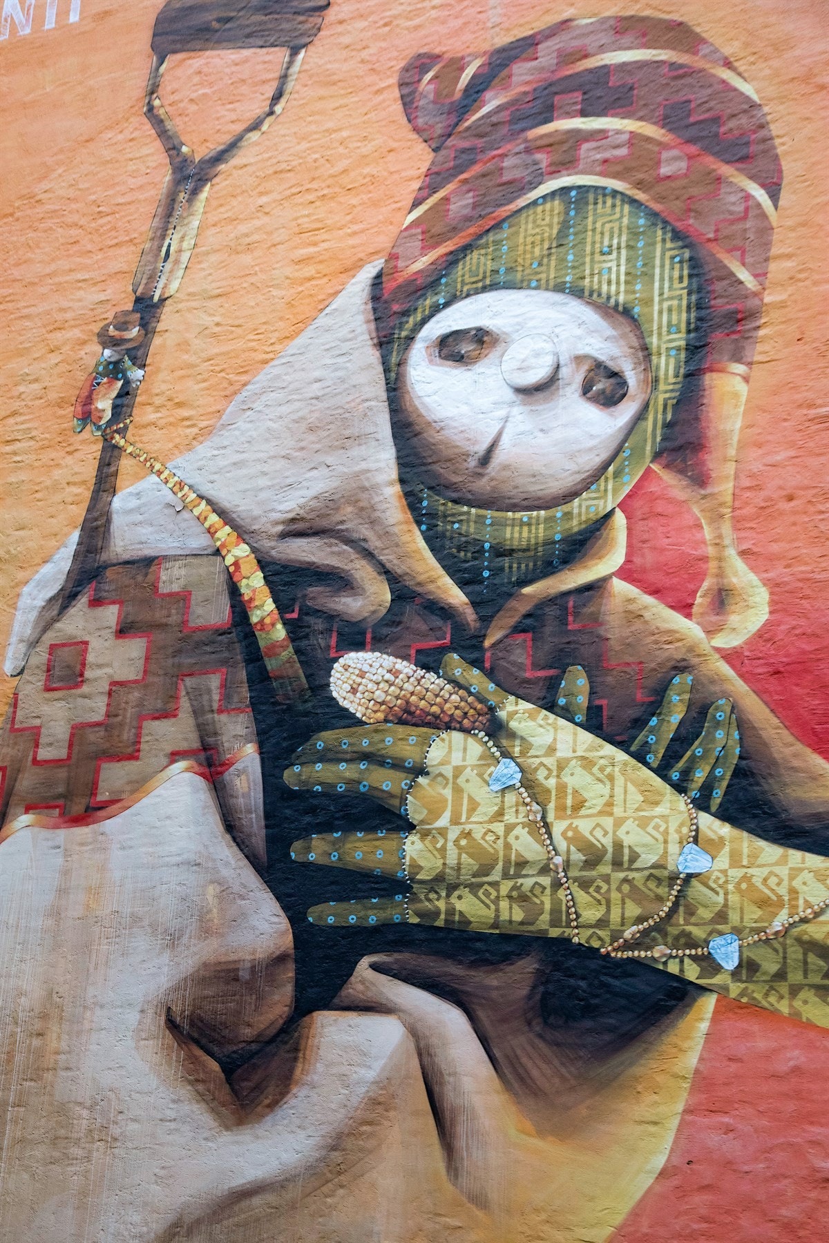 Veggmaleri på gavlveggen Galleribilde