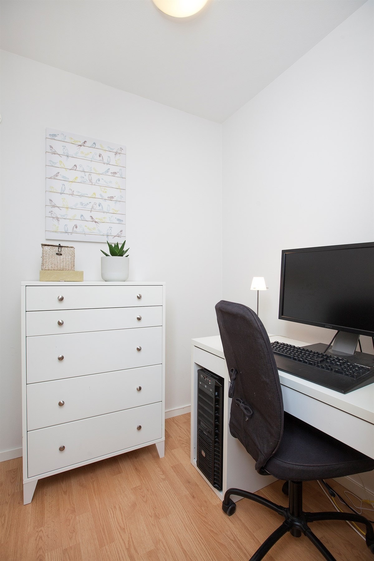 Tidligere bod er i dag innredet som et praktisk kontor Galleribilde