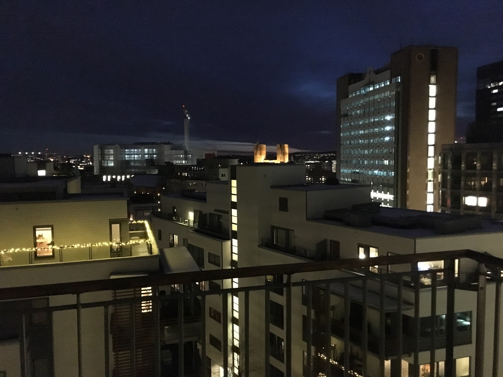 Kveldsstemning fra balkongen Galleribilde