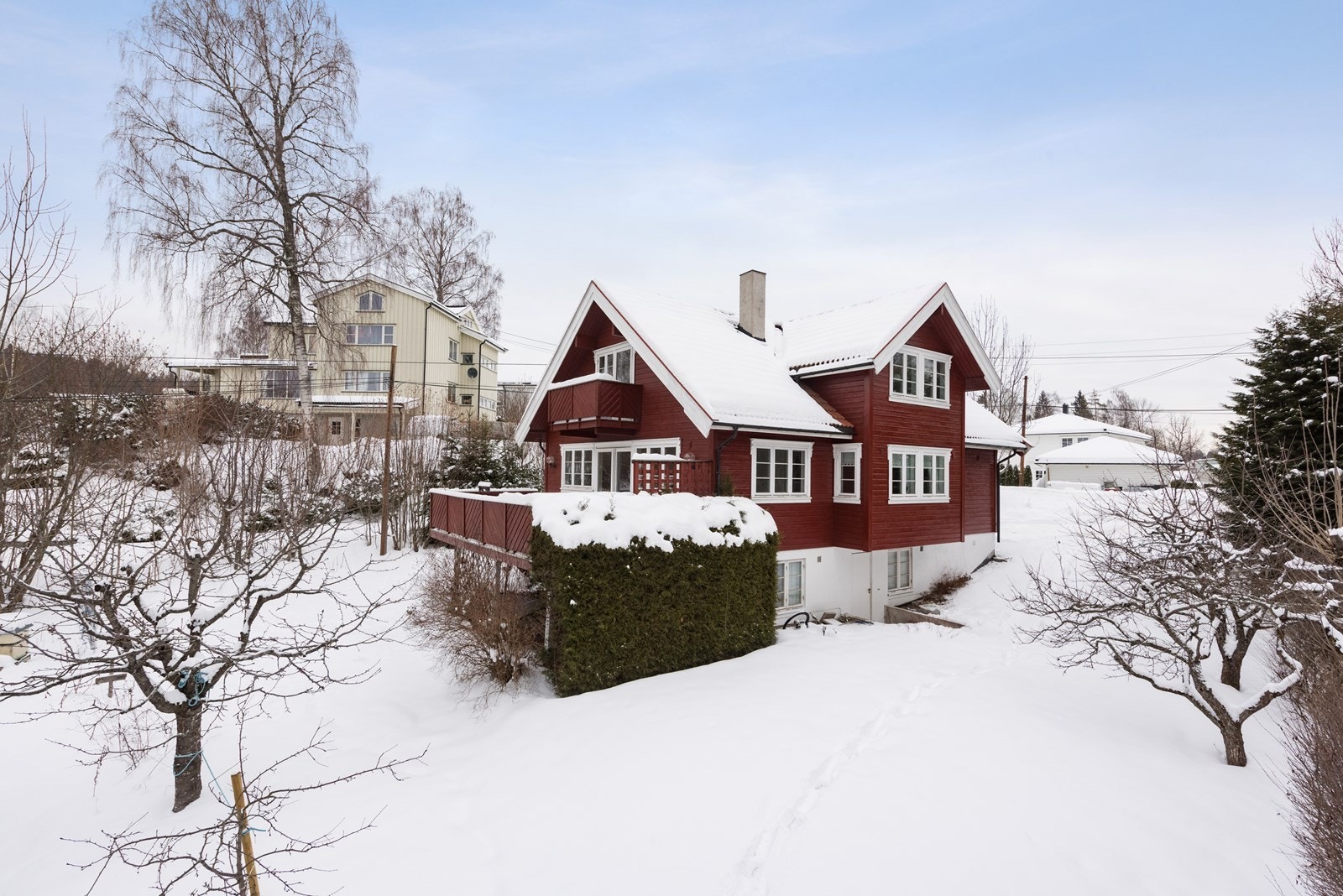 Flott hage med skjermet beliggenhet Galleribilde