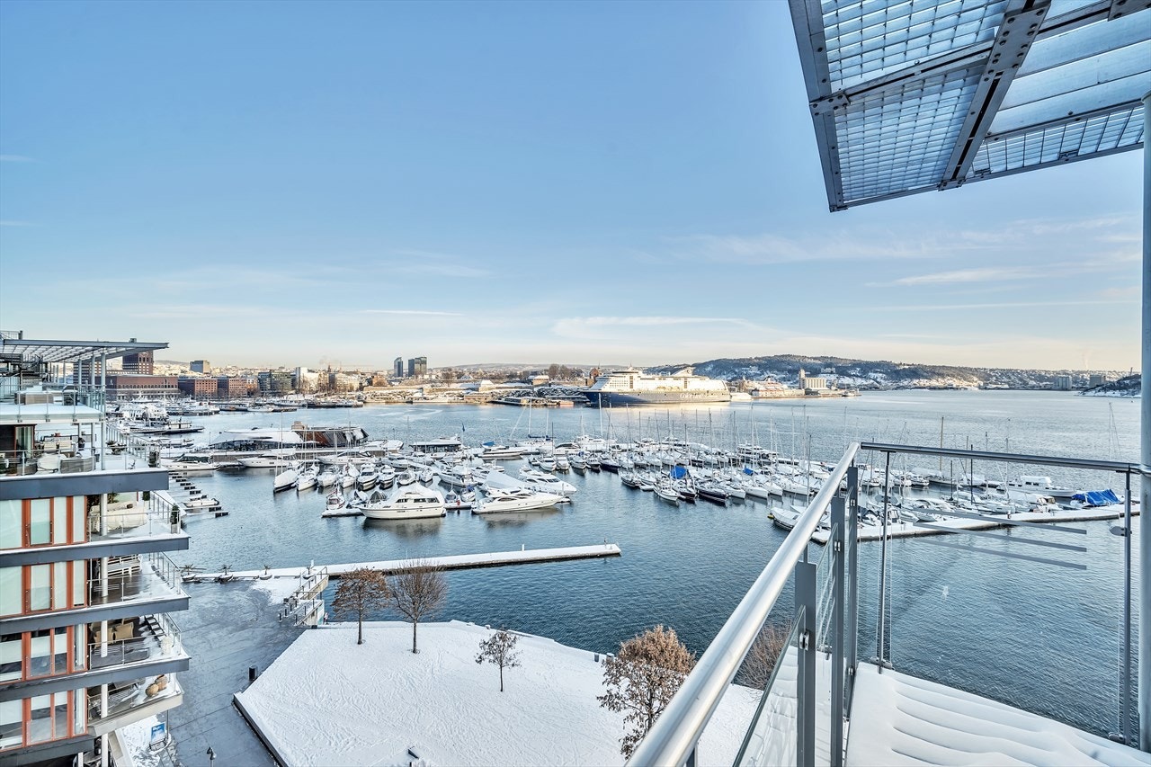 Upåklagelig utsikt fra de fleste rom i leiligehten Galleribilde