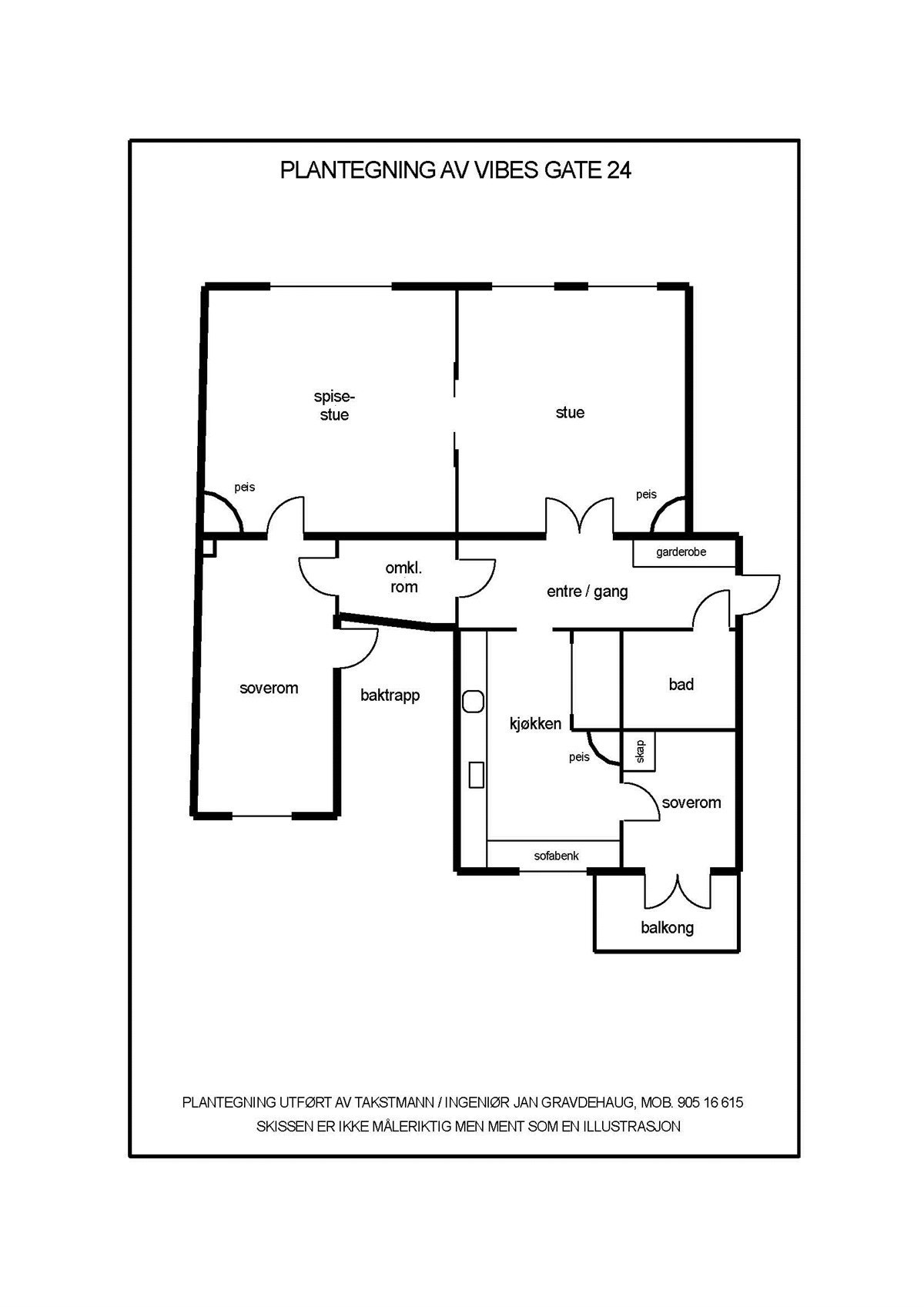 Plantegning Galleribilde