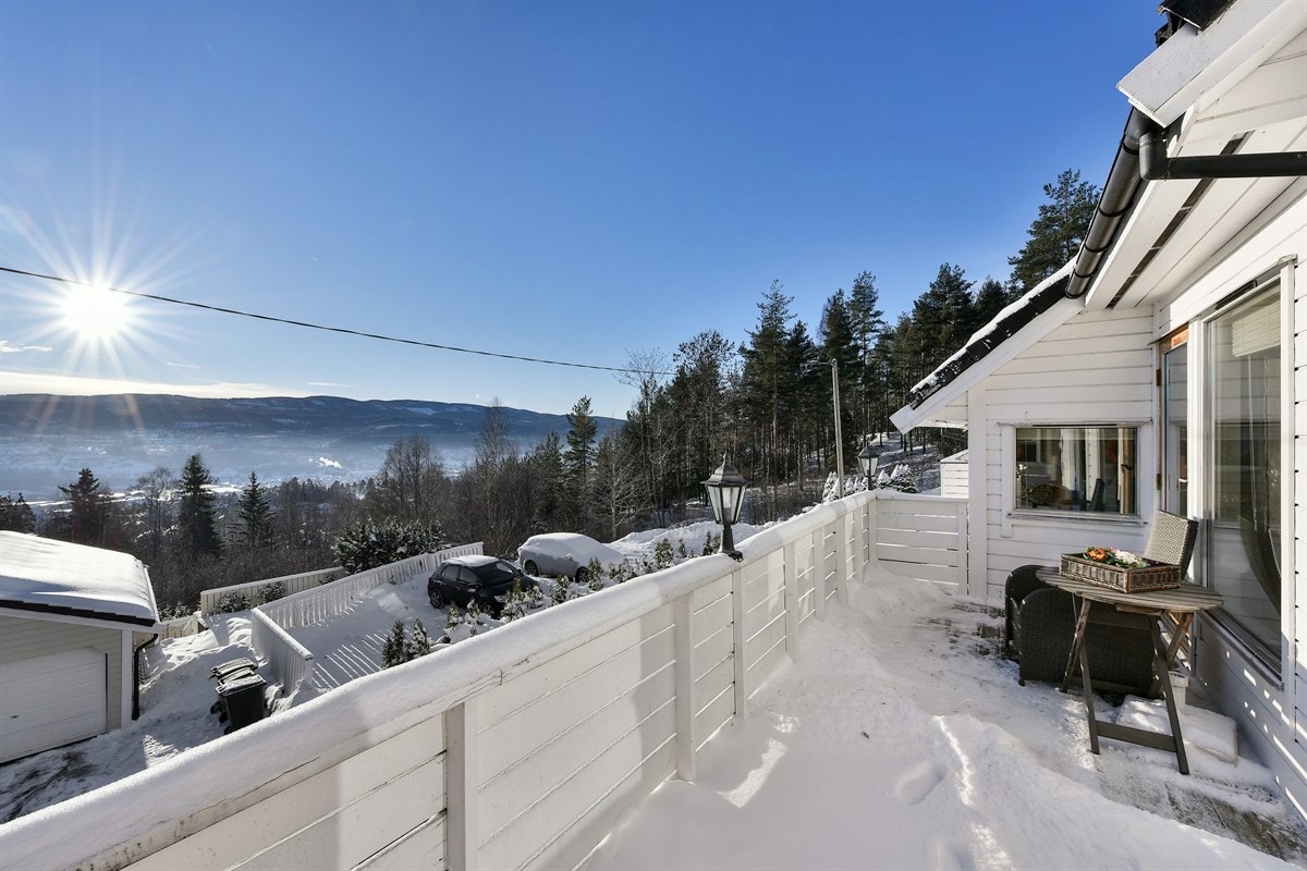 Terrassen har fantastiske solforhold. Galleribilde
