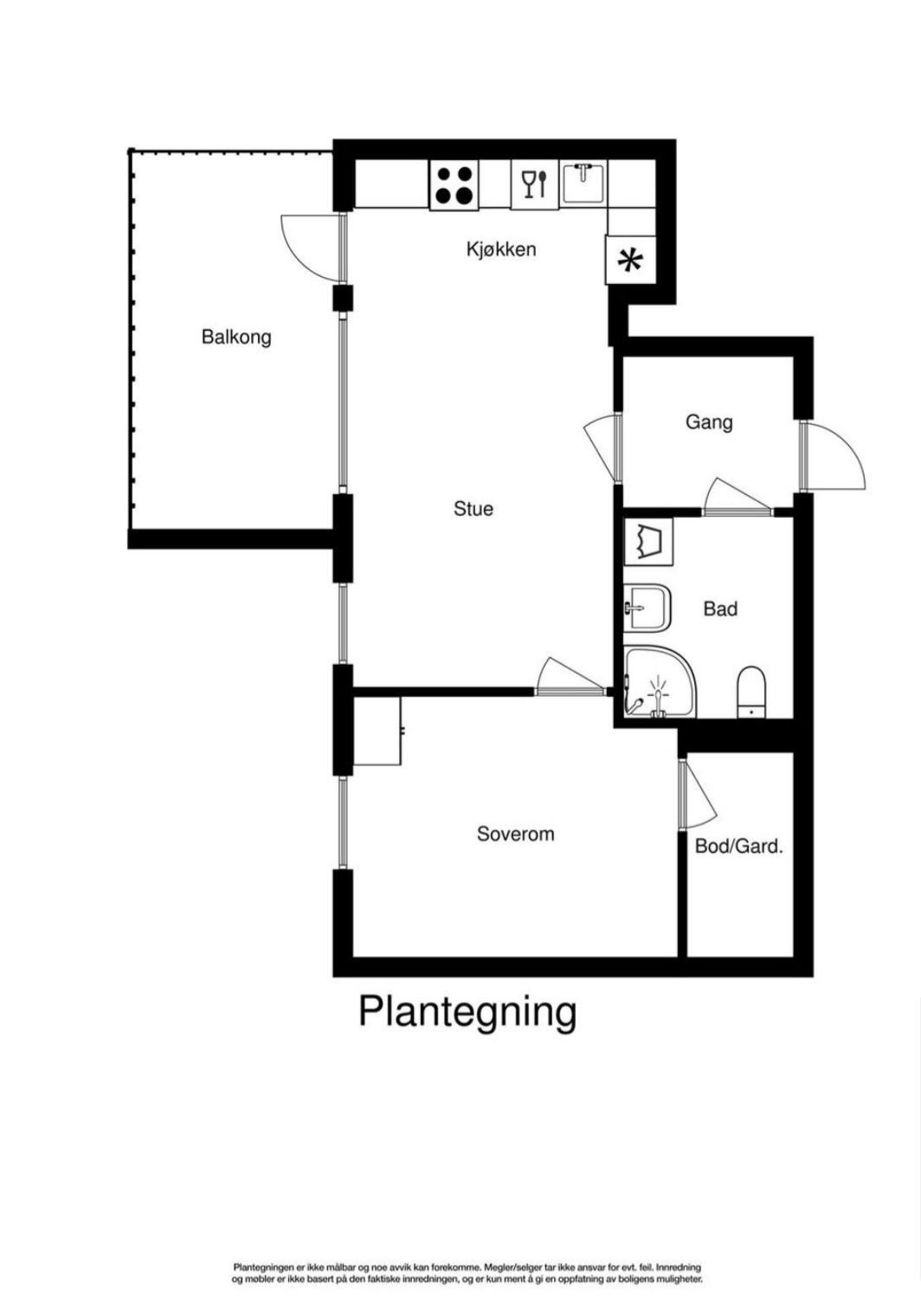 2dplan og 1 Galleribilde