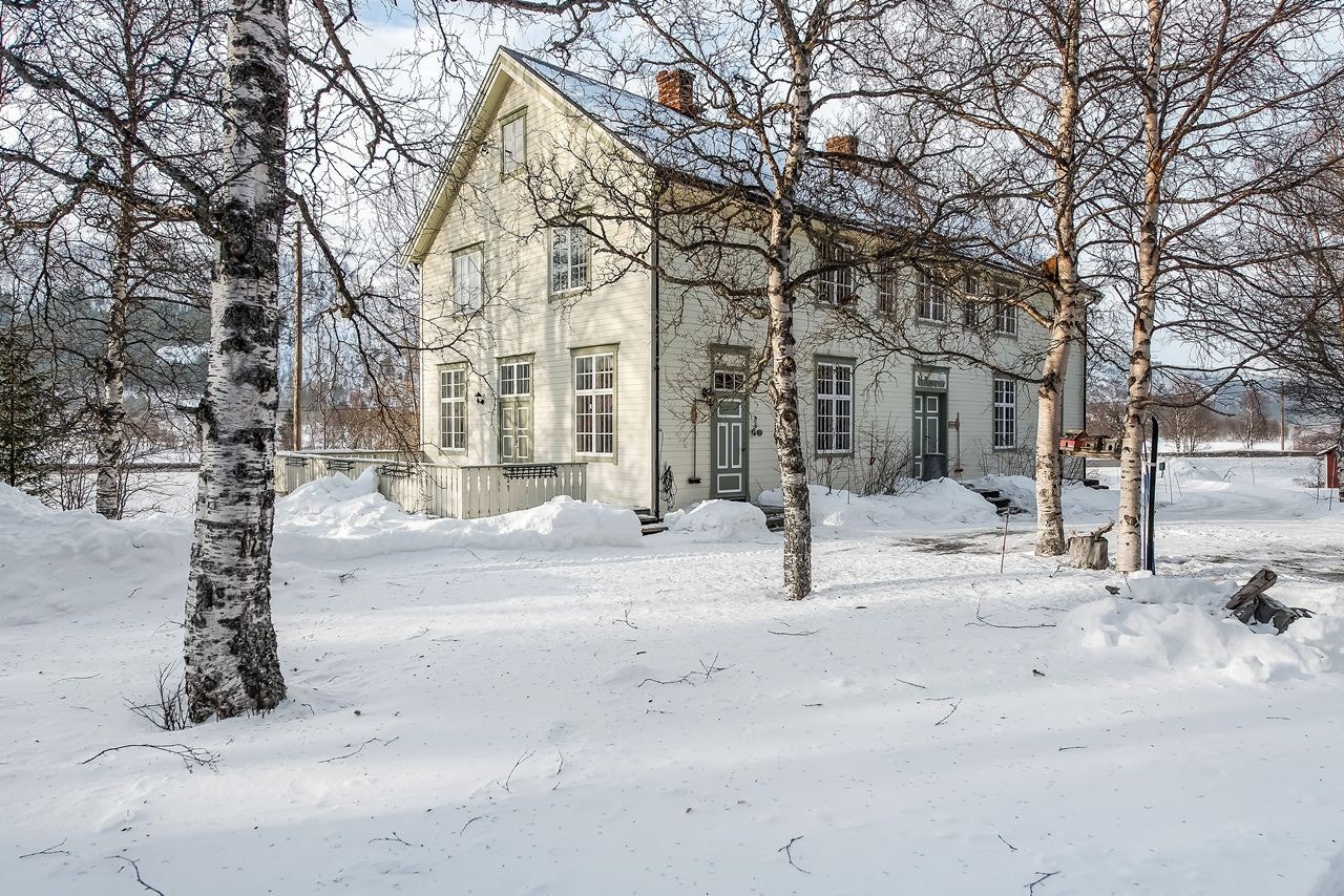 Fasade fra siden. Galleribilde