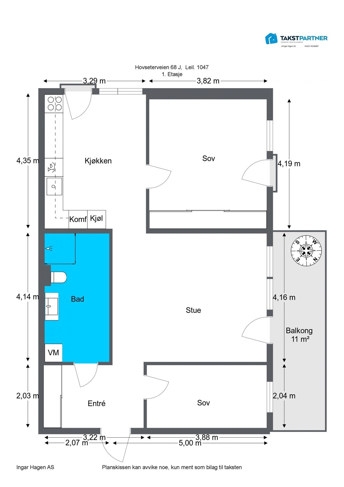 Plantegning 2D Galleribilde