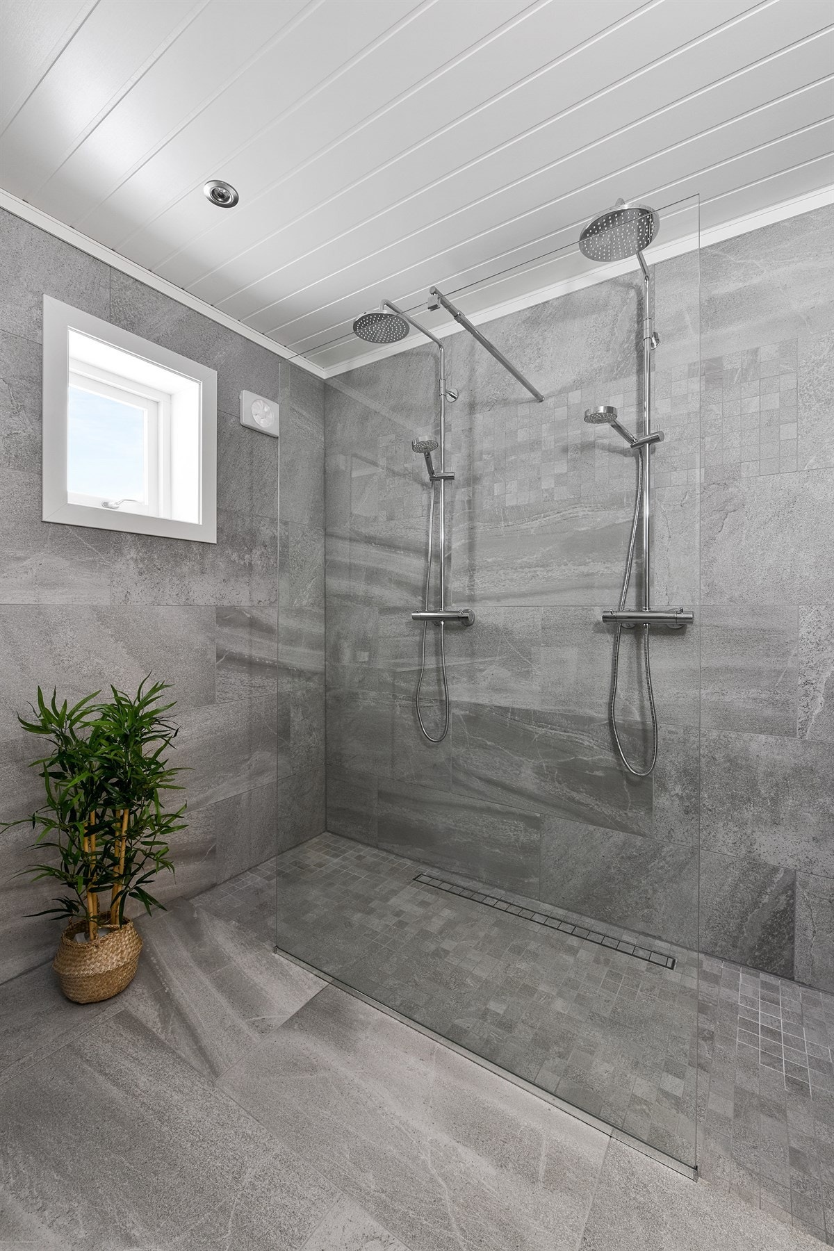 Badet ble pusset opp i 2018 og har et eksklusivt preg. Galleribilde