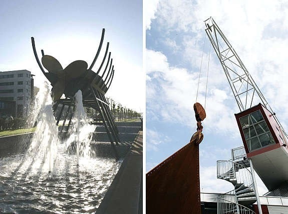 Skulpturer i Solheimsviken Galleribilde