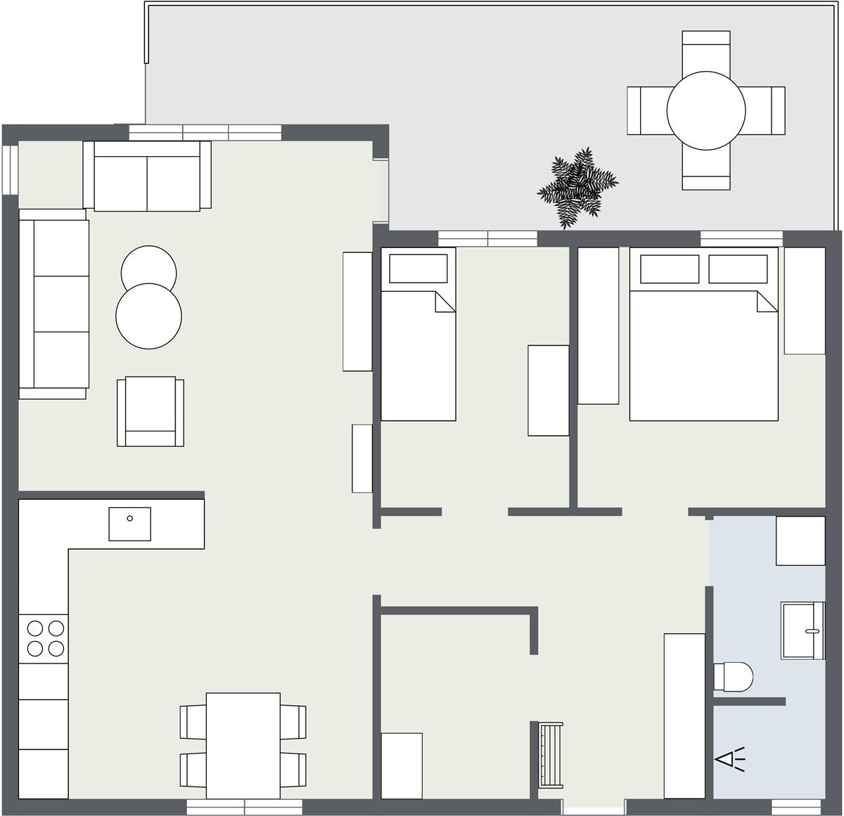 Plantegning Galleribilde