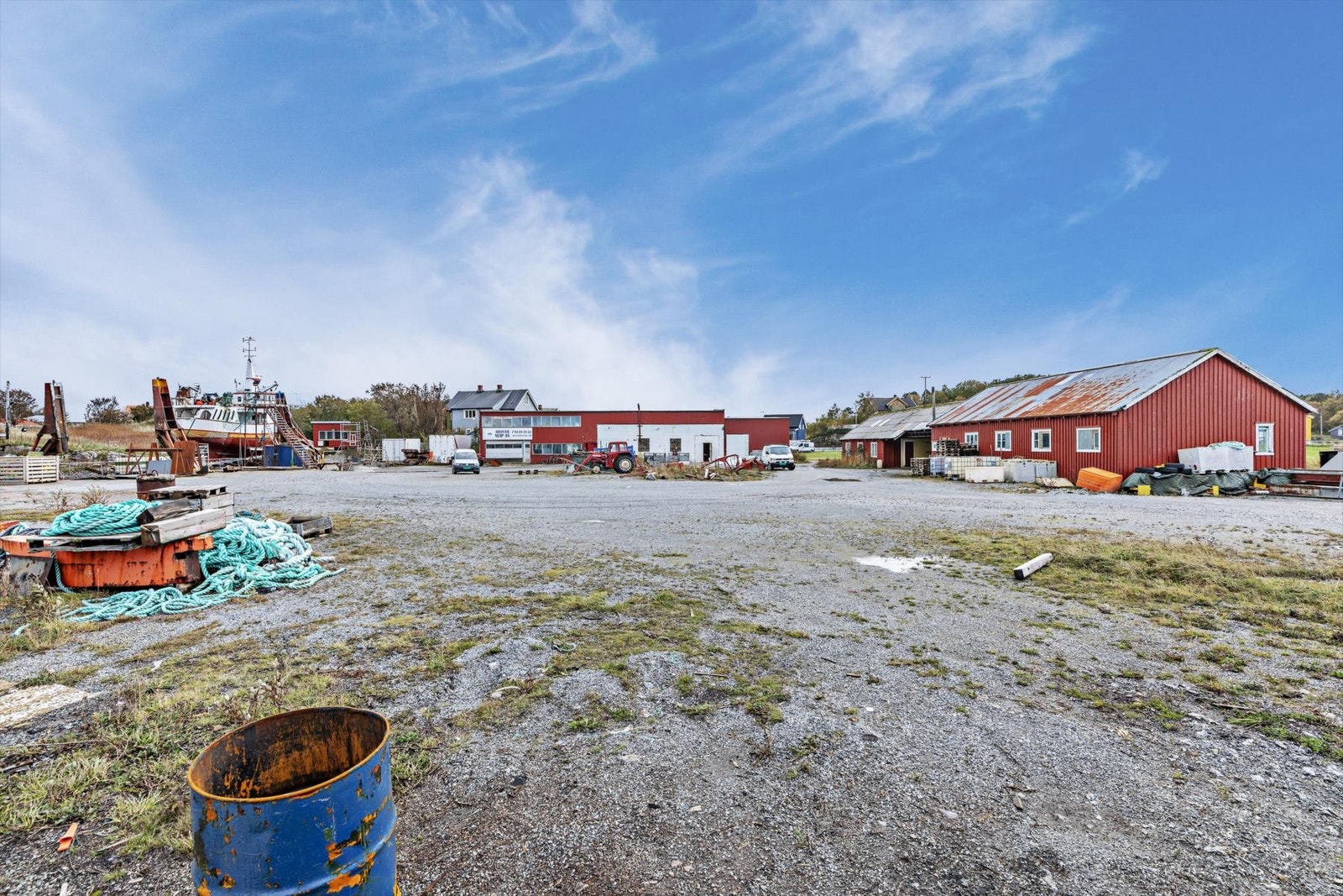 Tomteområdet er flatt. Galleribilde