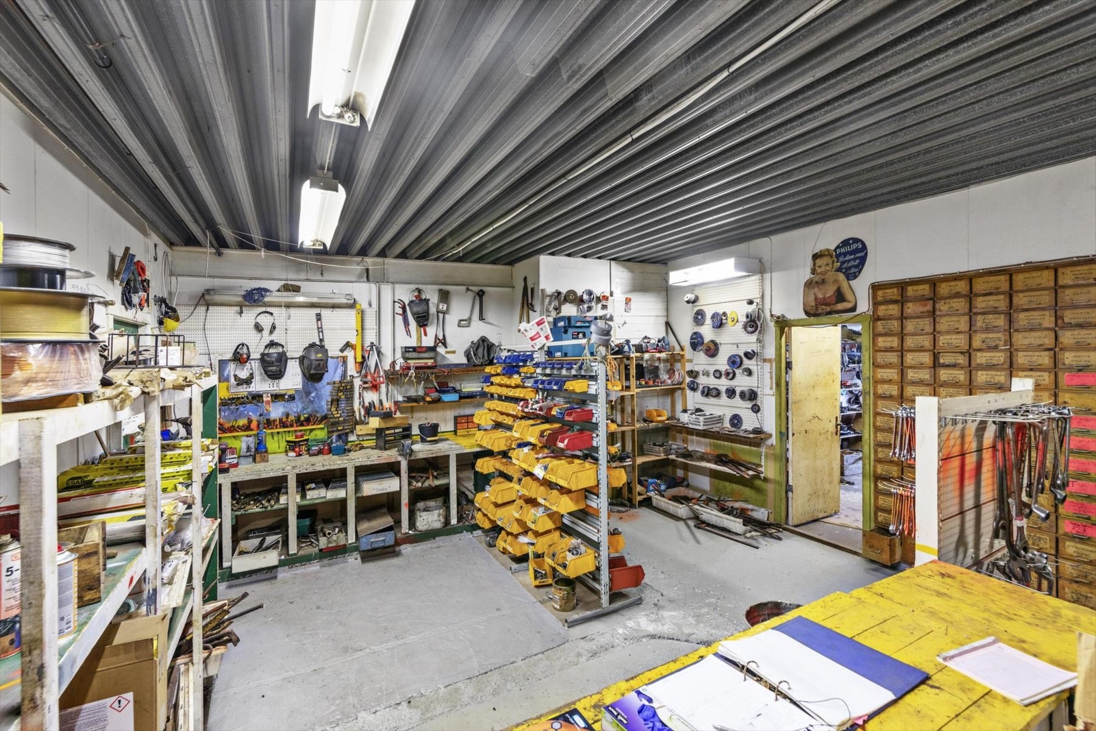 Fra 1. etasje "smådelelageret". Galleribilde