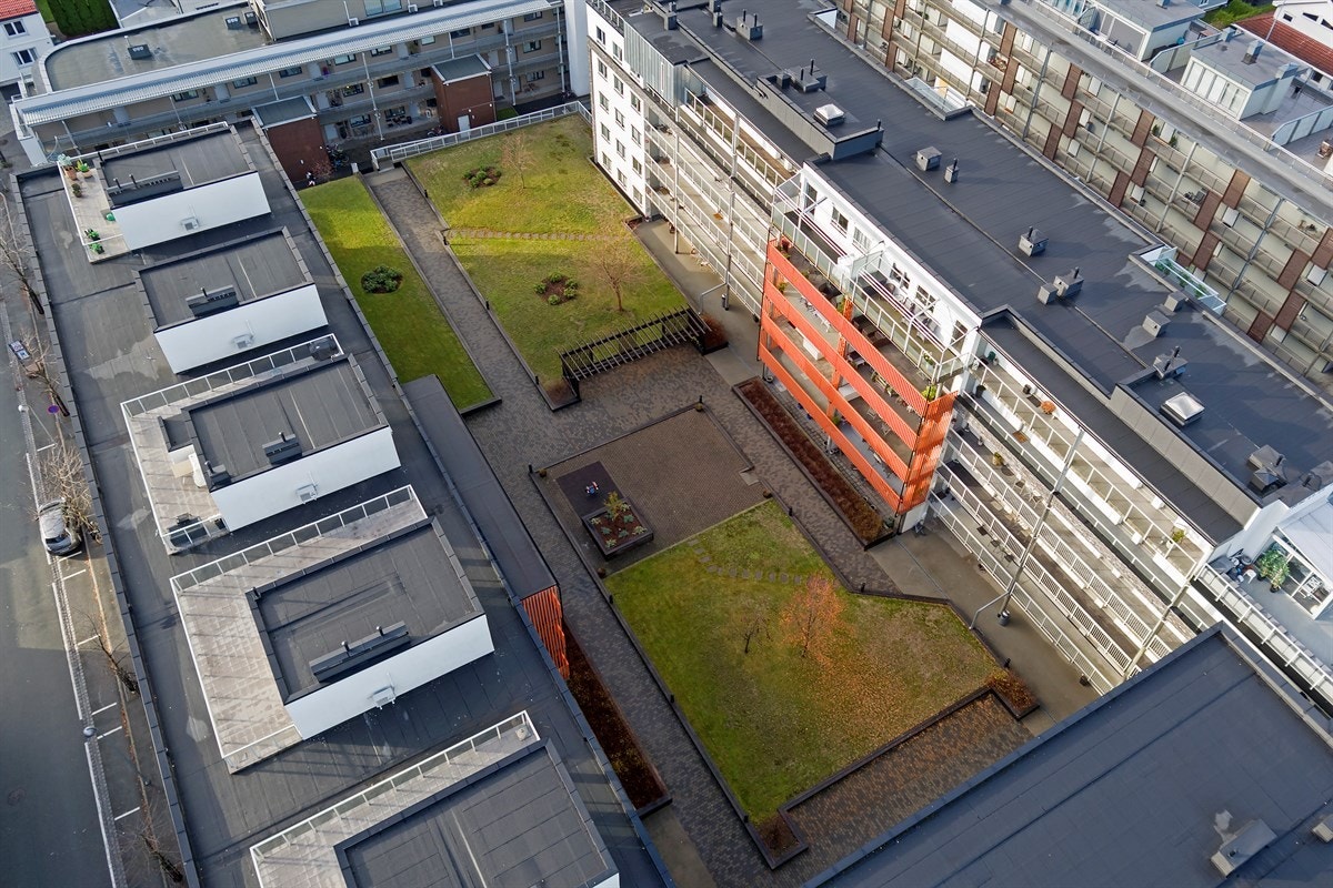Leiligheten ligger i et sentralt og skjermet område på Danvik i Drammen kommune. Galleribilde