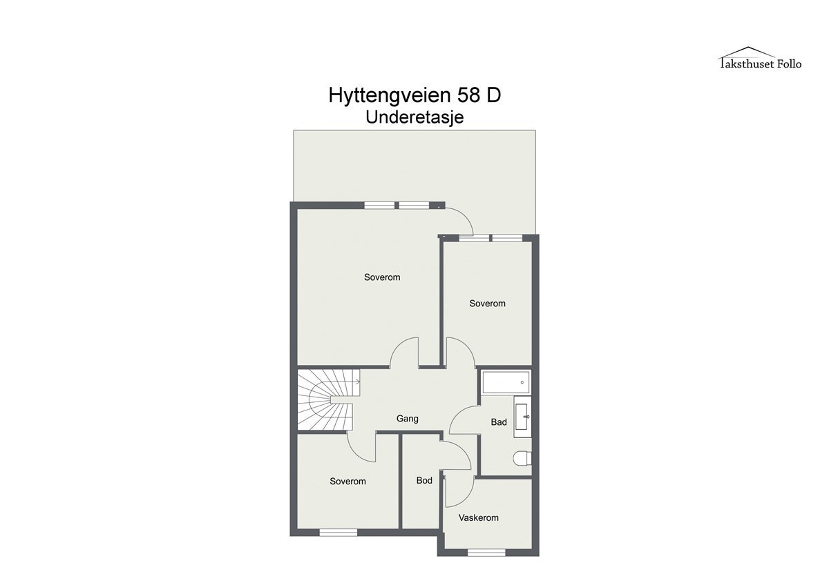 Plantegning av underetasjen. Galleribilde