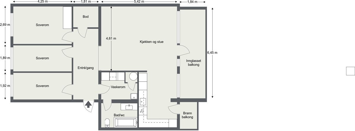 Plantegning Galleribilde