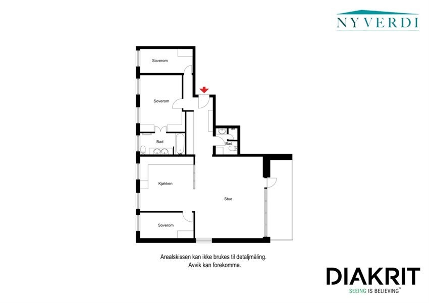 Alternativ plantegning Galleribilde