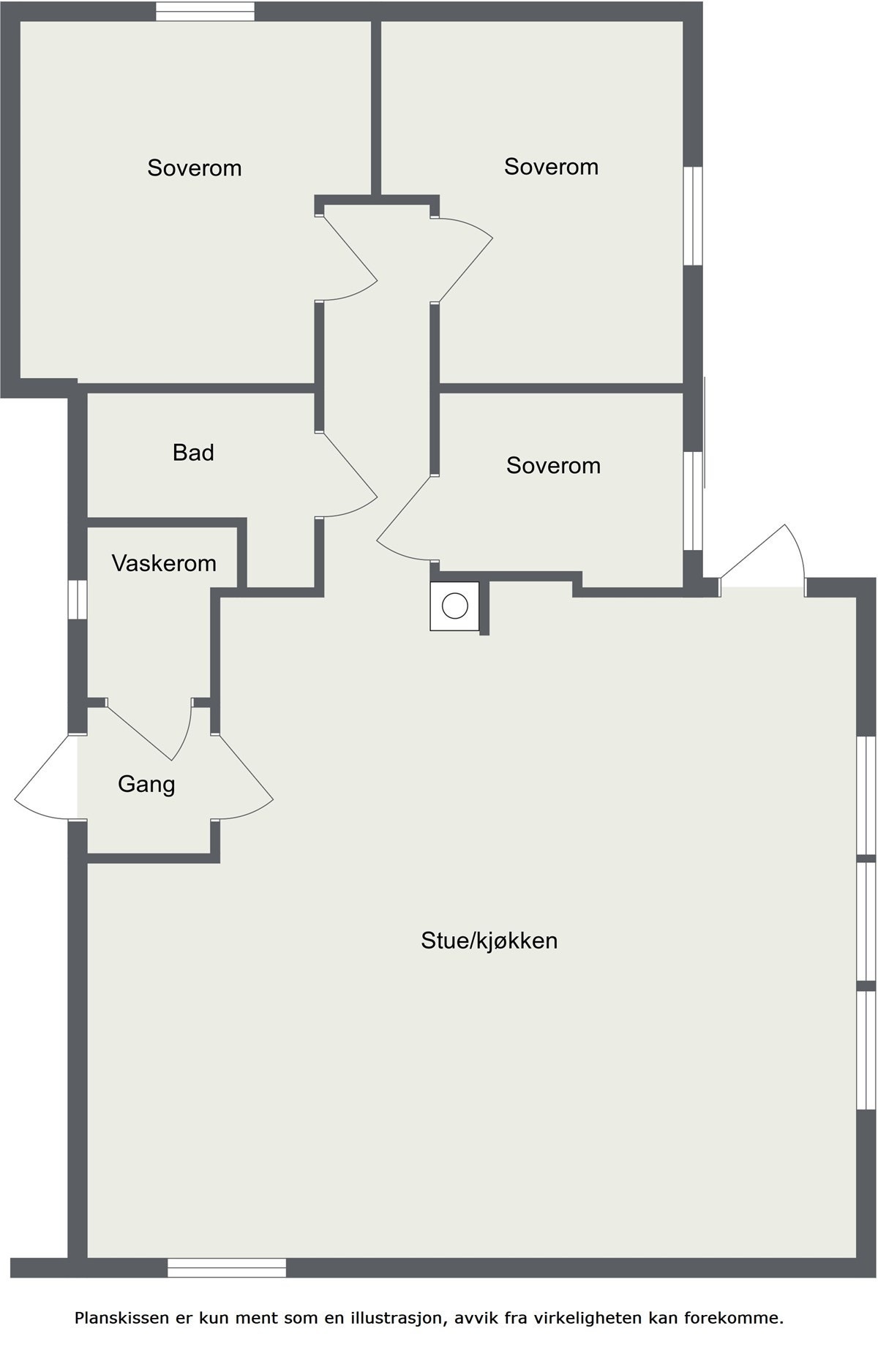 Plantegning 1.Etasje. Galleribilde