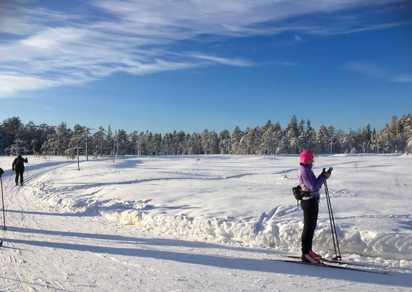 Bo ski inn/Ski out - Kjekstadmarka med preparerte flotte løyper Galleribilde