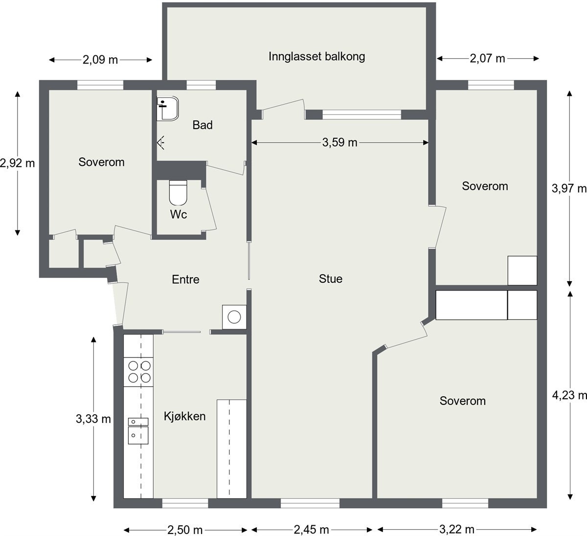 Plantegning Galleribilde