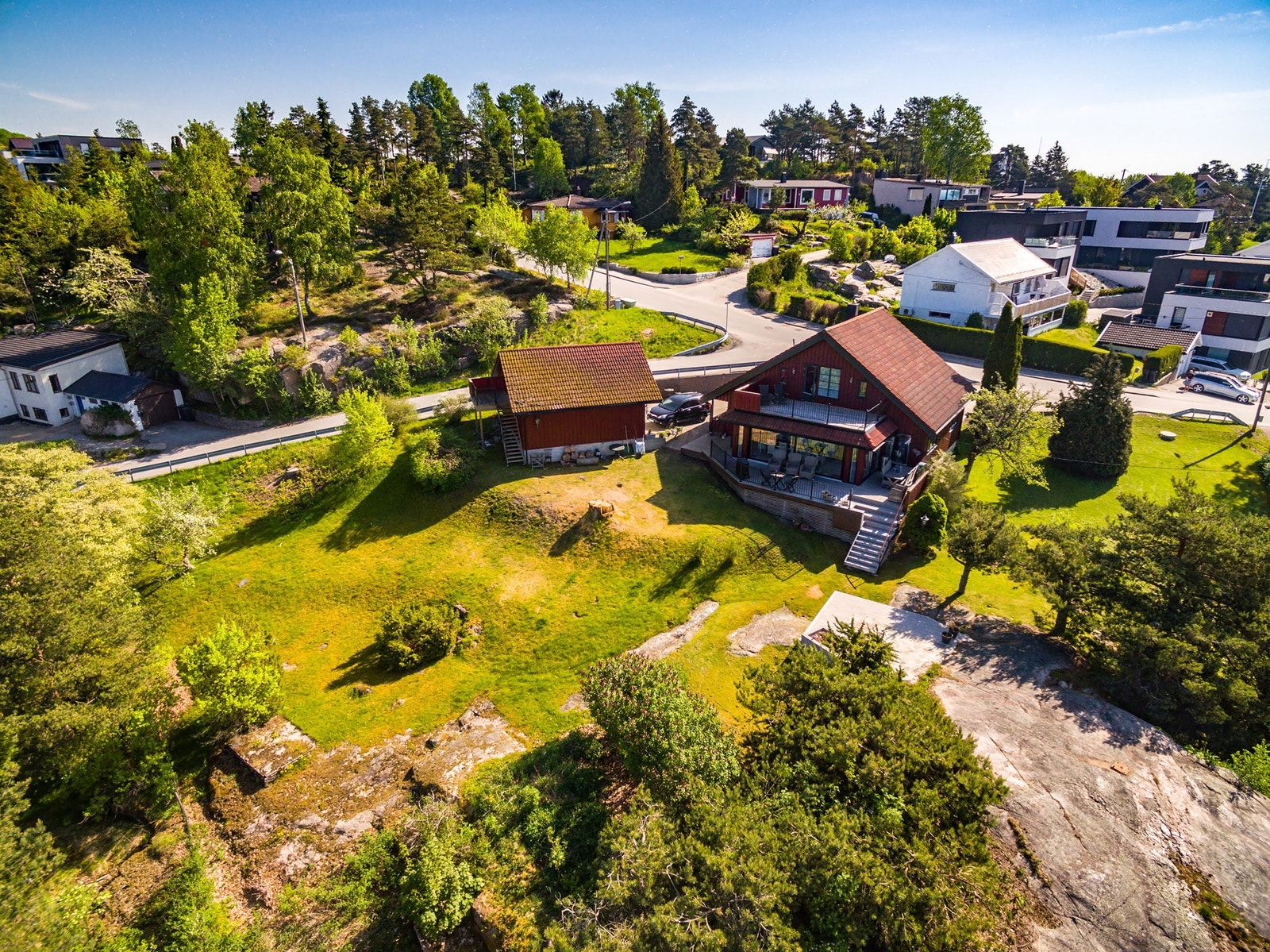 Dronebilde Galleribilde