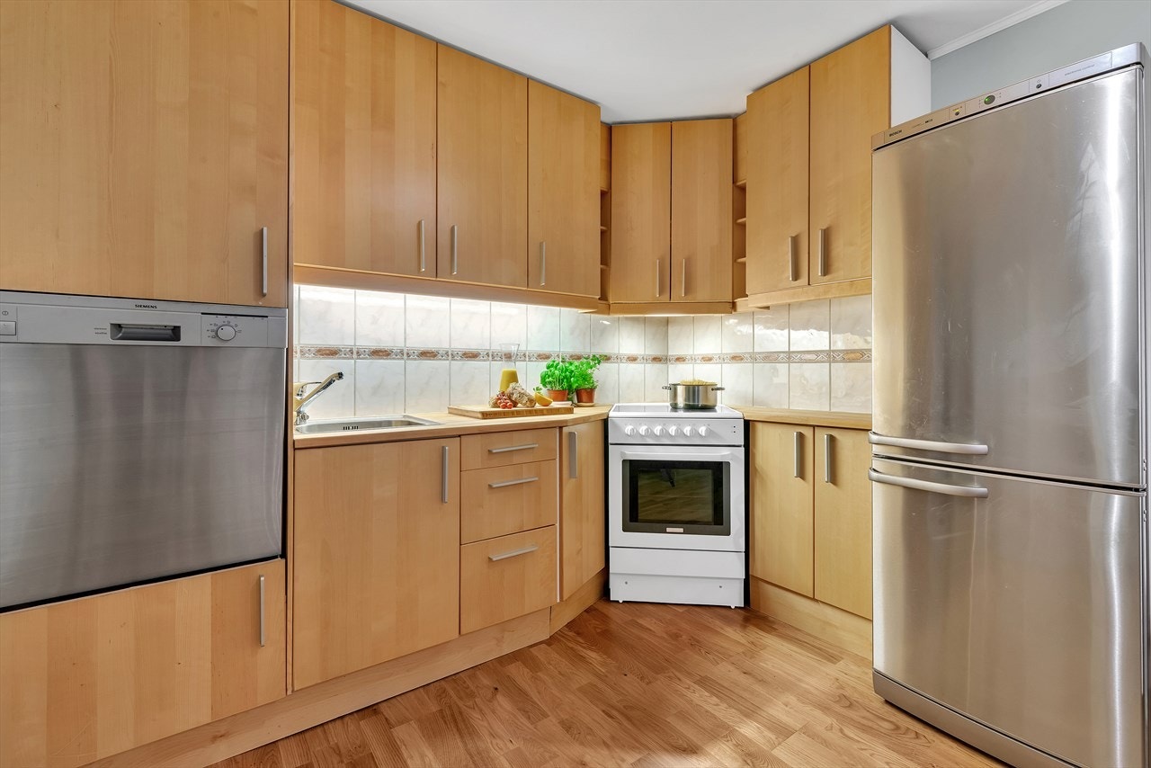 Kjøkkenet er tilrettelagt for gode matopplevelser. Galleribilde