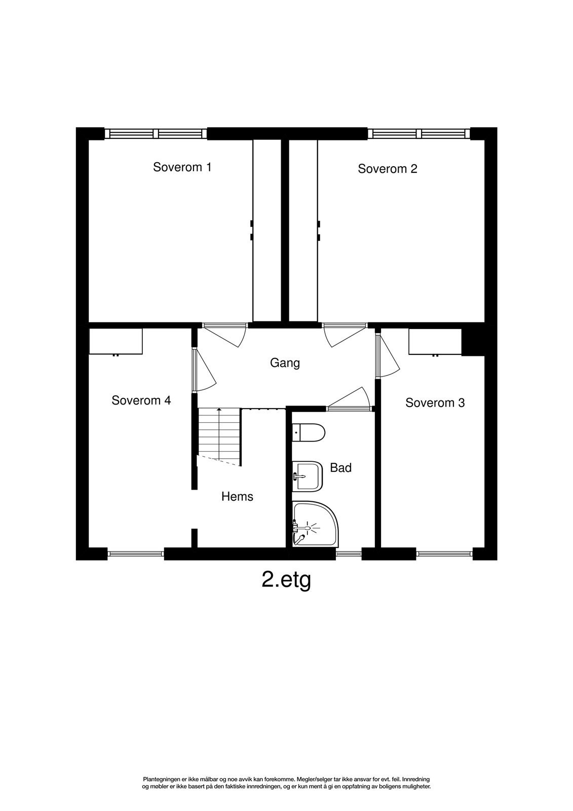 2dplan og 1 Galleribilde