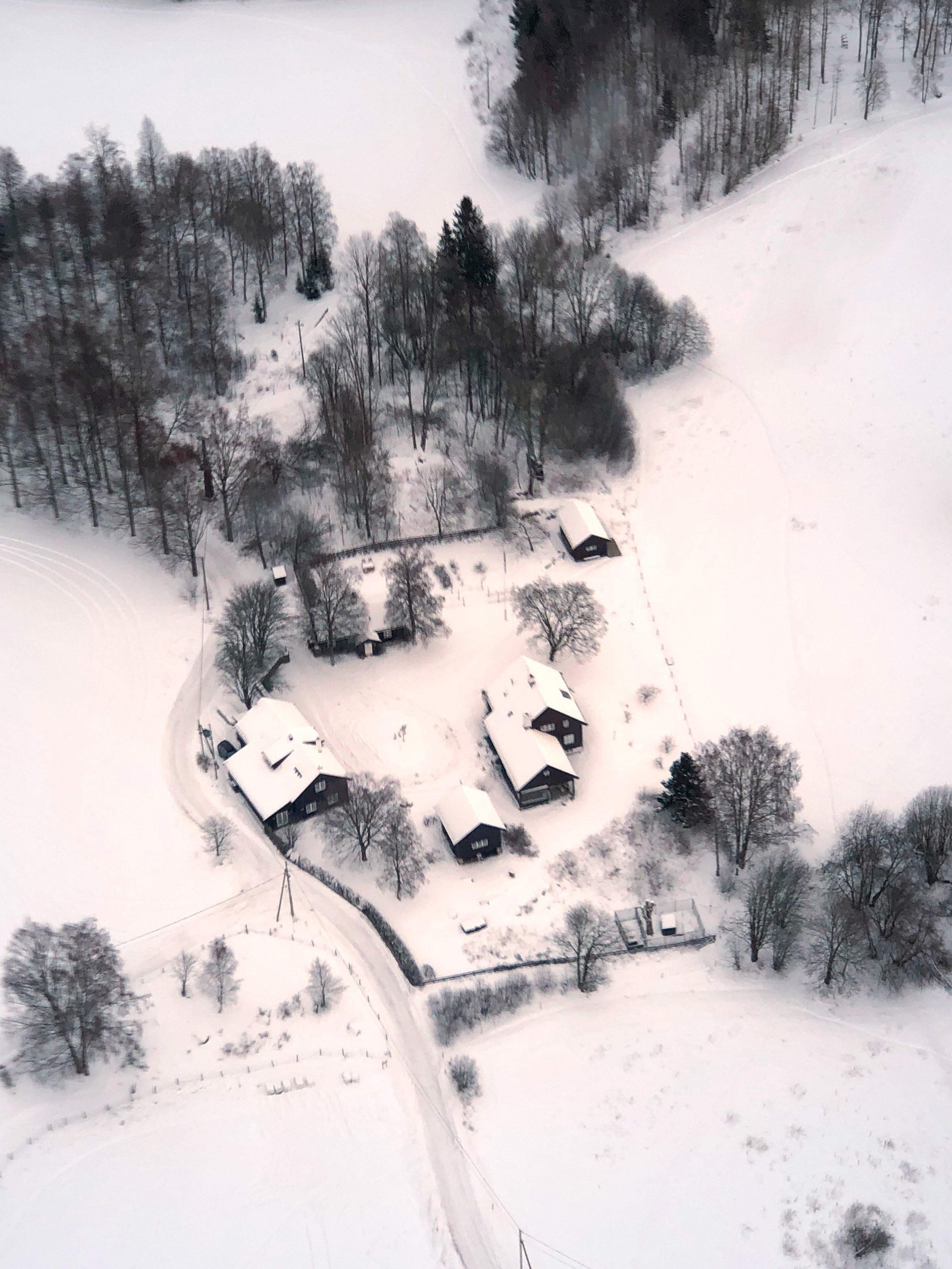 Eiendommen sett fra luften: Galleribilde