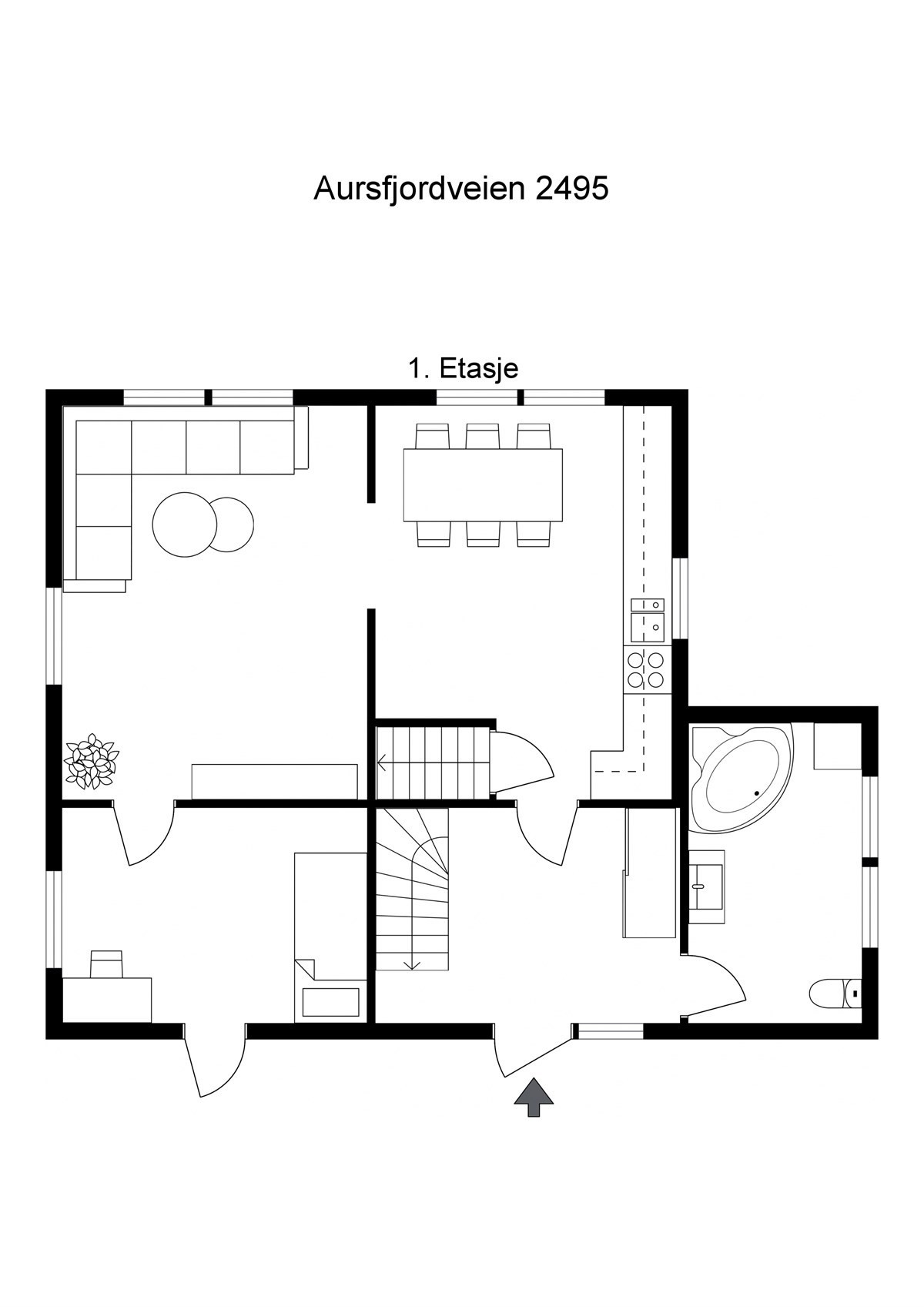 Planskisse 1. etasje